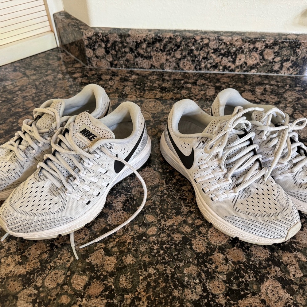 Nike Gray and White Athletic Sneakers